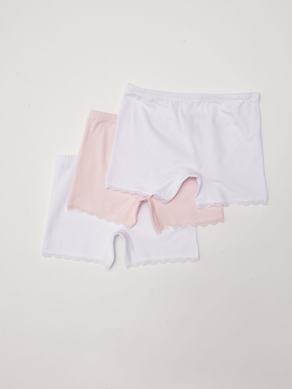 Basic Cotton Girls' Boxer 3-Pack-1