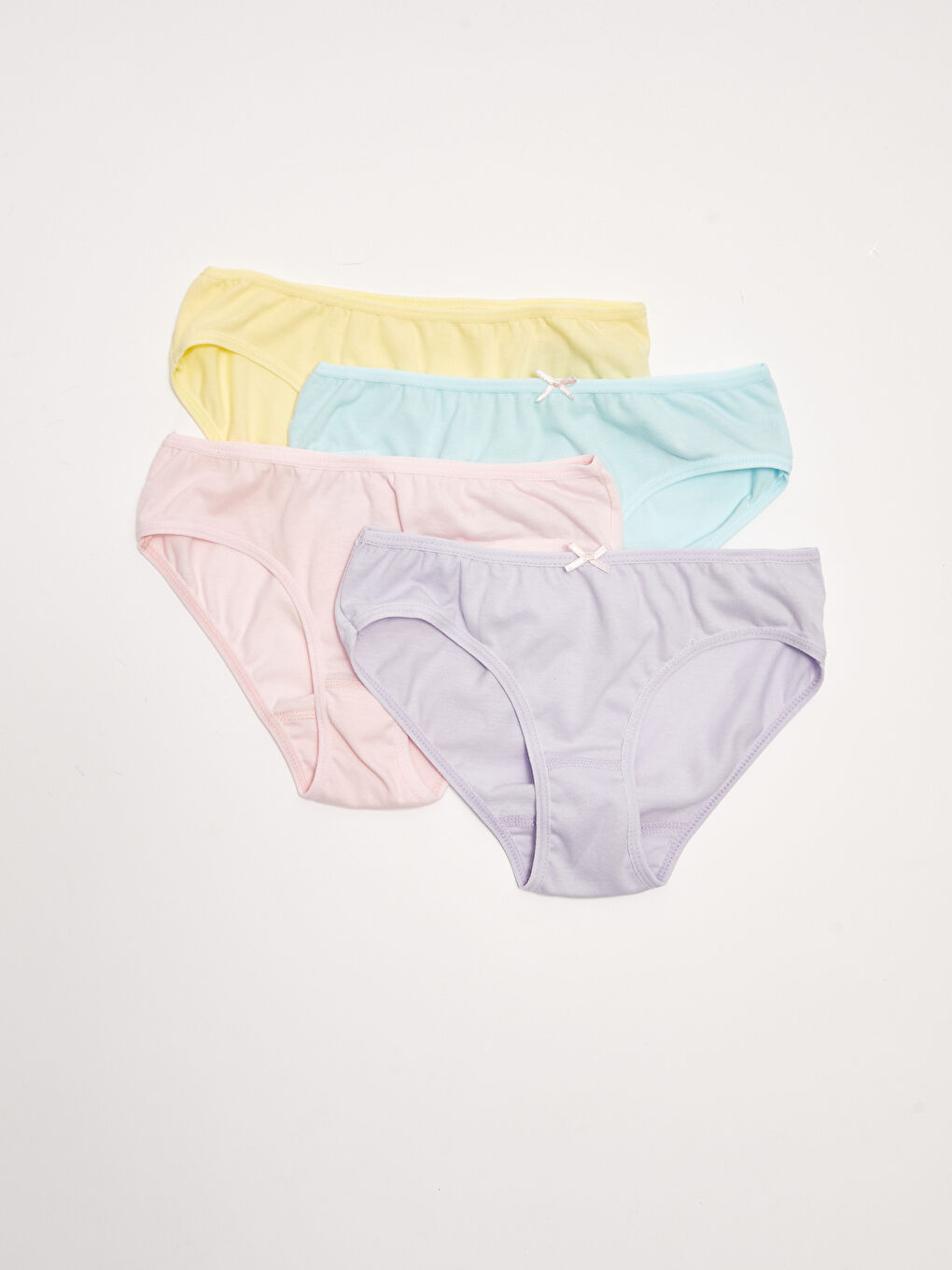 Basic Cotton Girls' Panties 4 Pieces