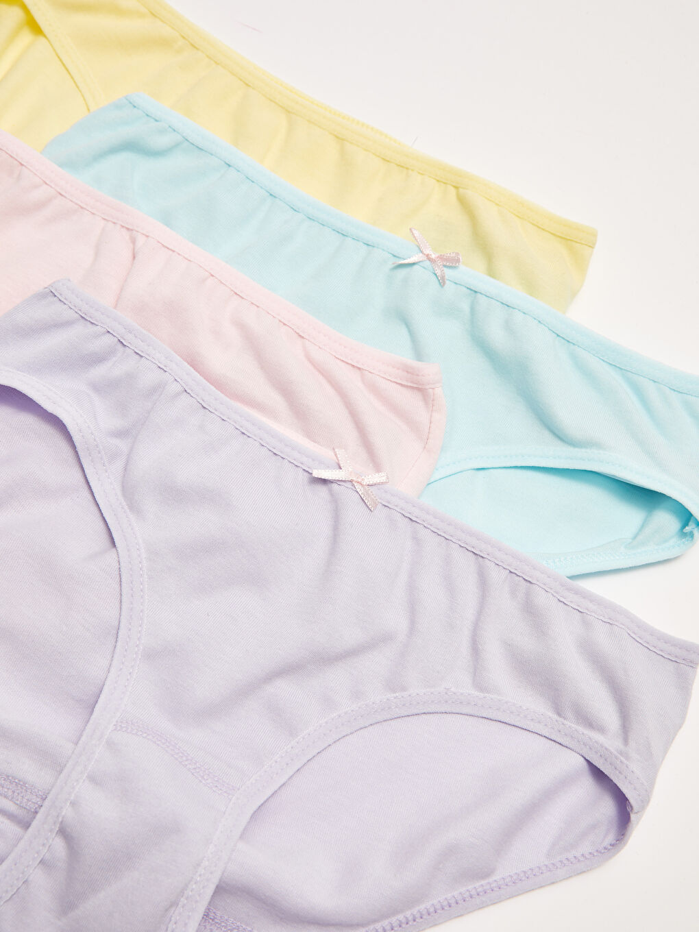 Basic Cotton Girls' Panties 4 Pieces-1