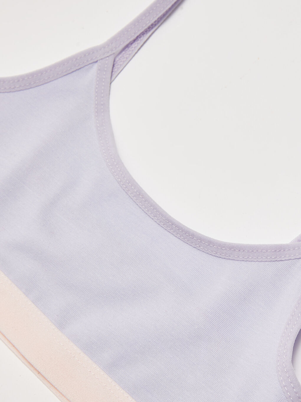 Lila Basic Pamuklu Kız Çocuk Büstiyer 2'li-2