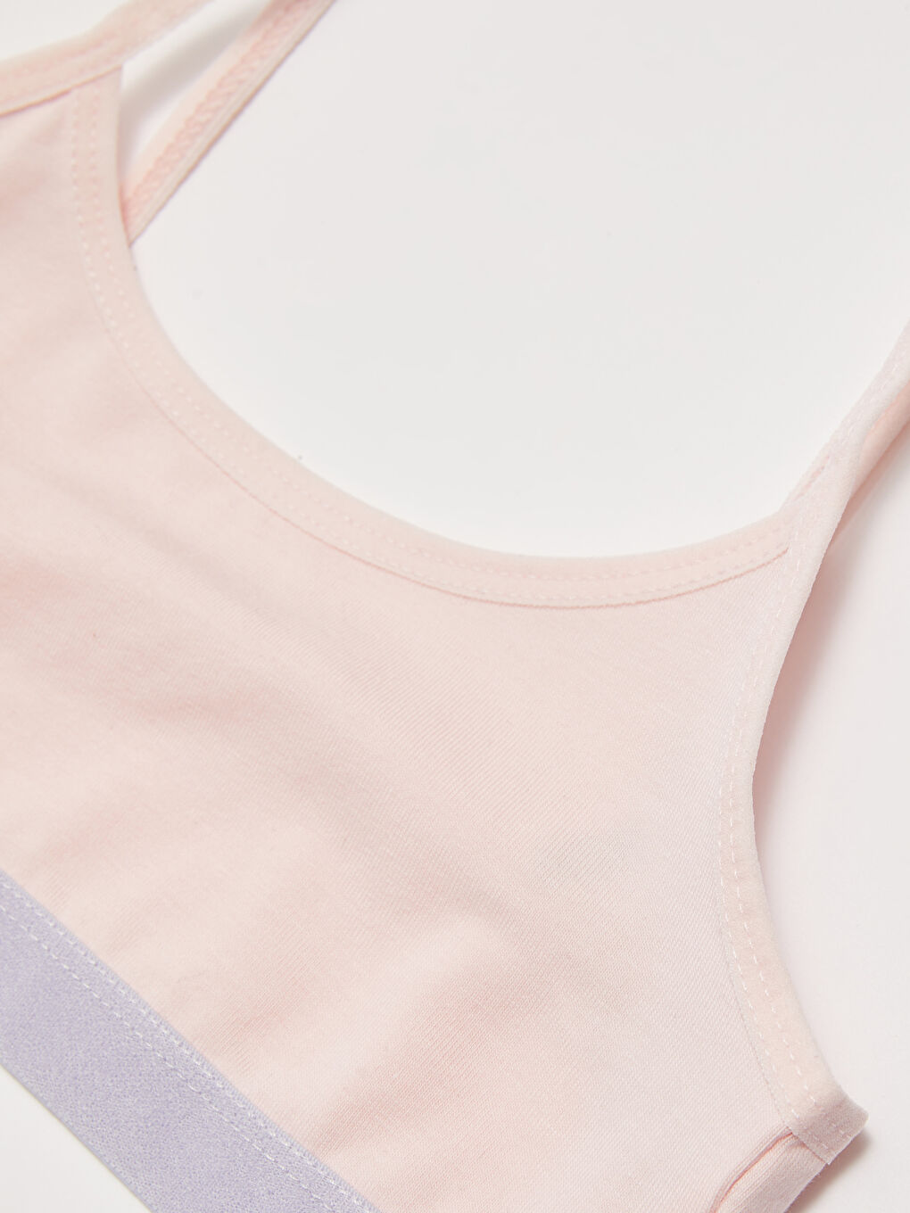 Lila Basic Pamuklu Kız Çocuk Büstiyer 2'li-3