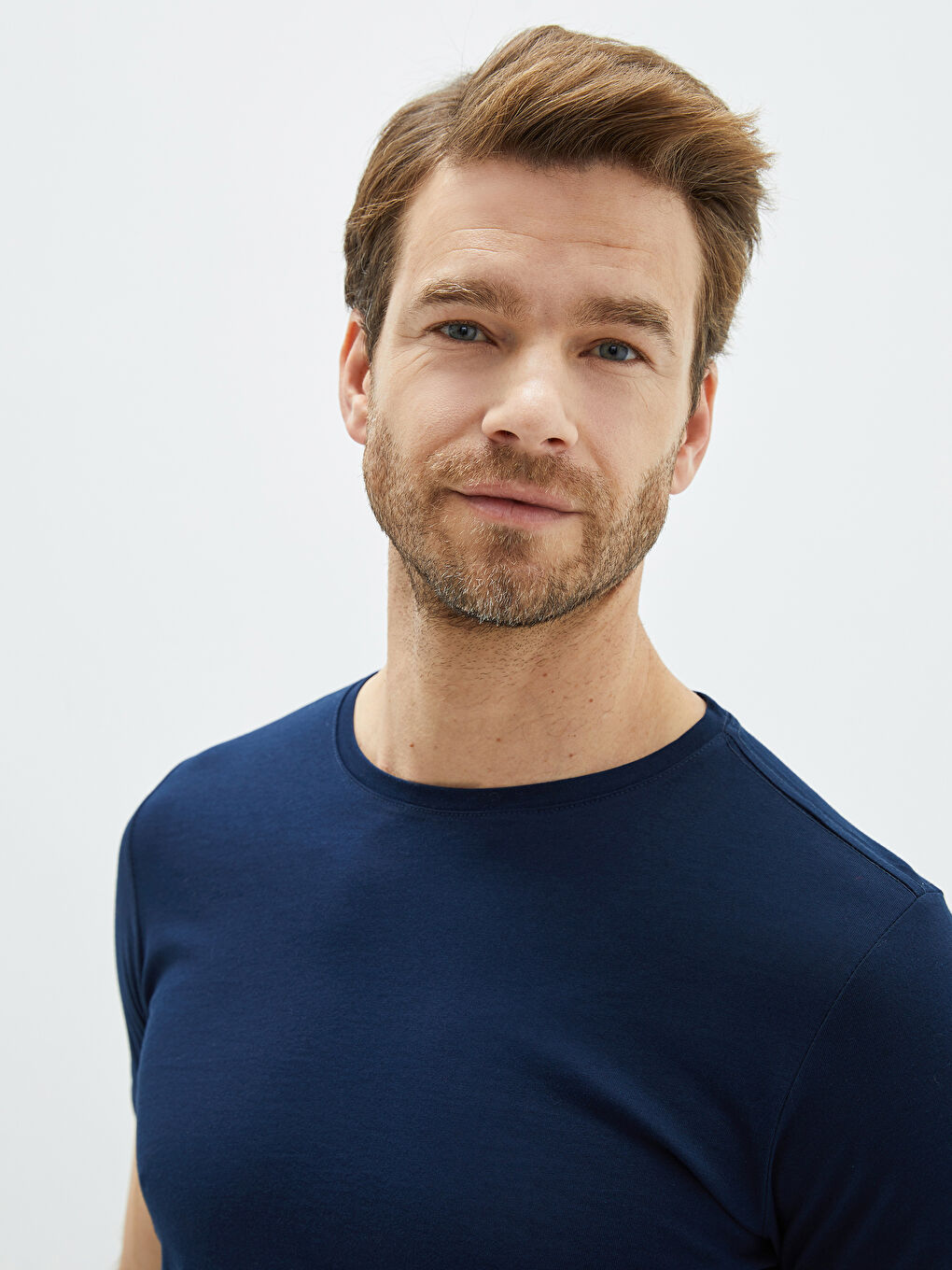 Crew Neck Short Sleeve Basic Men's T-shirt-3