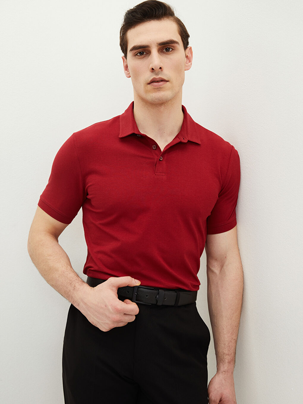 Tricou Polo Guler Mânecă Scurtă Pique pentru Bărbați