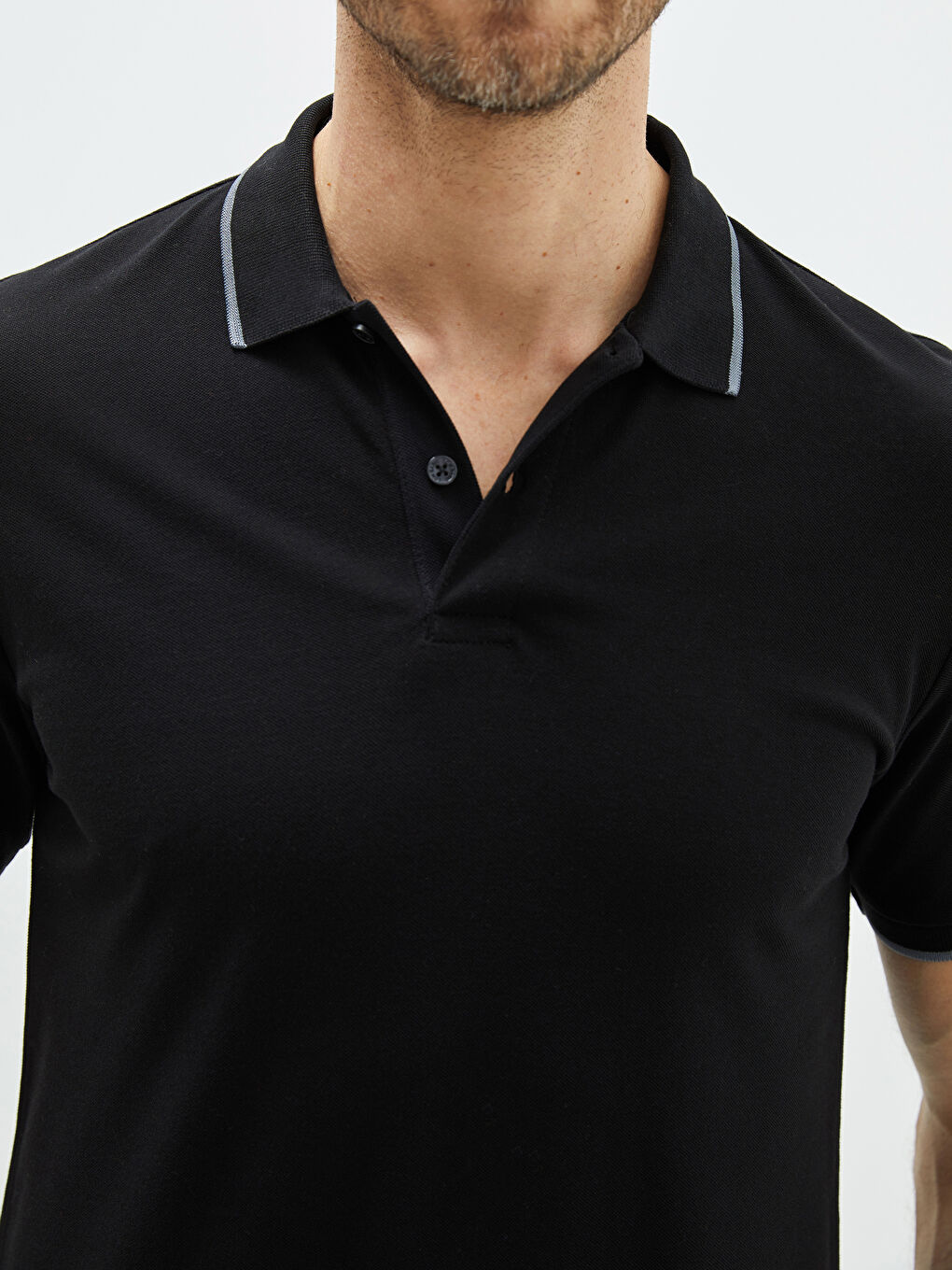 Polo Neck Short Sleeve Pique Men's T-Shirt -S2AC94Z8-CVL