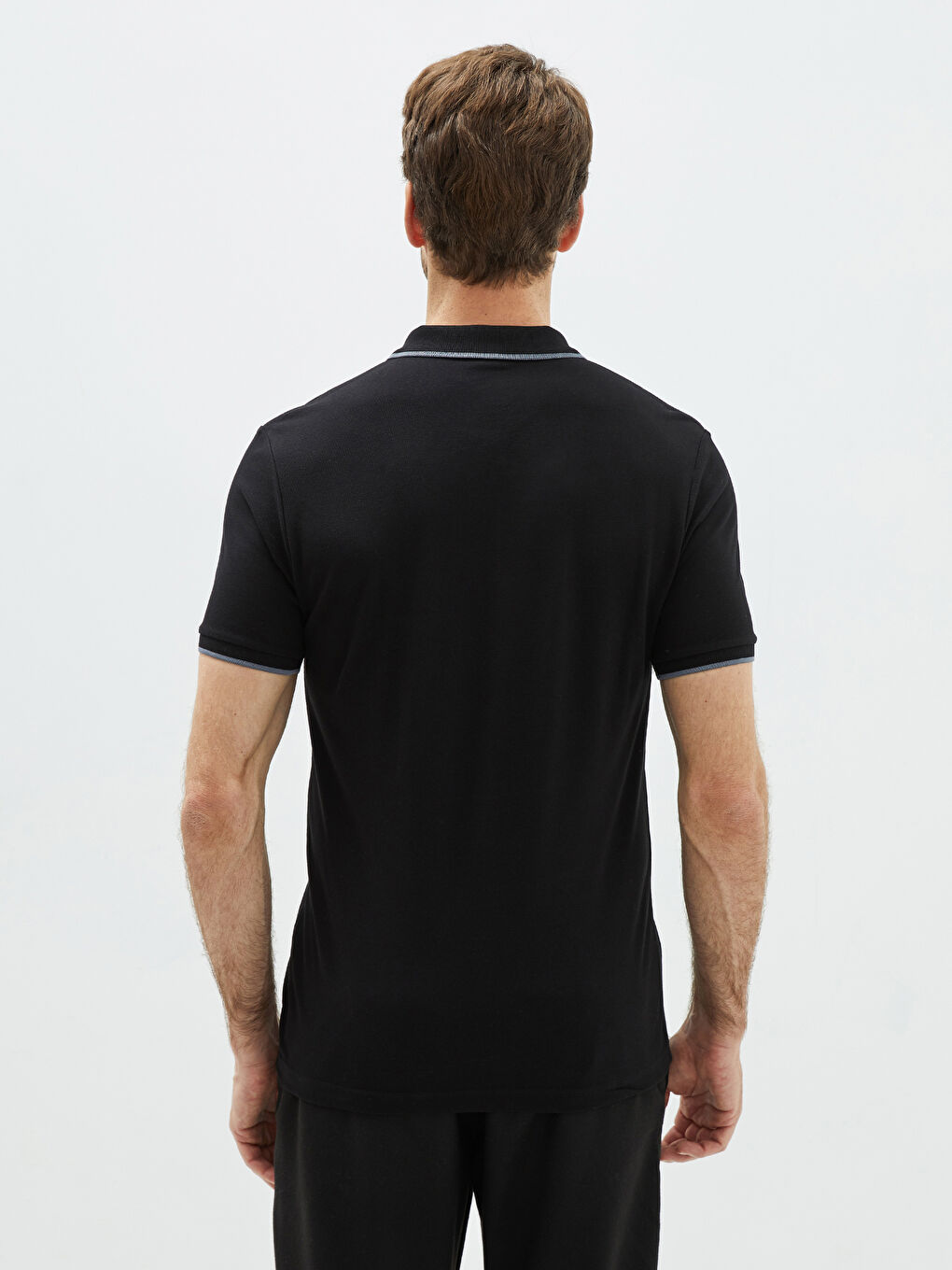Polo Neck Short Sleeve Pique Men's T-Shirt -S2AC94Z8-CVL