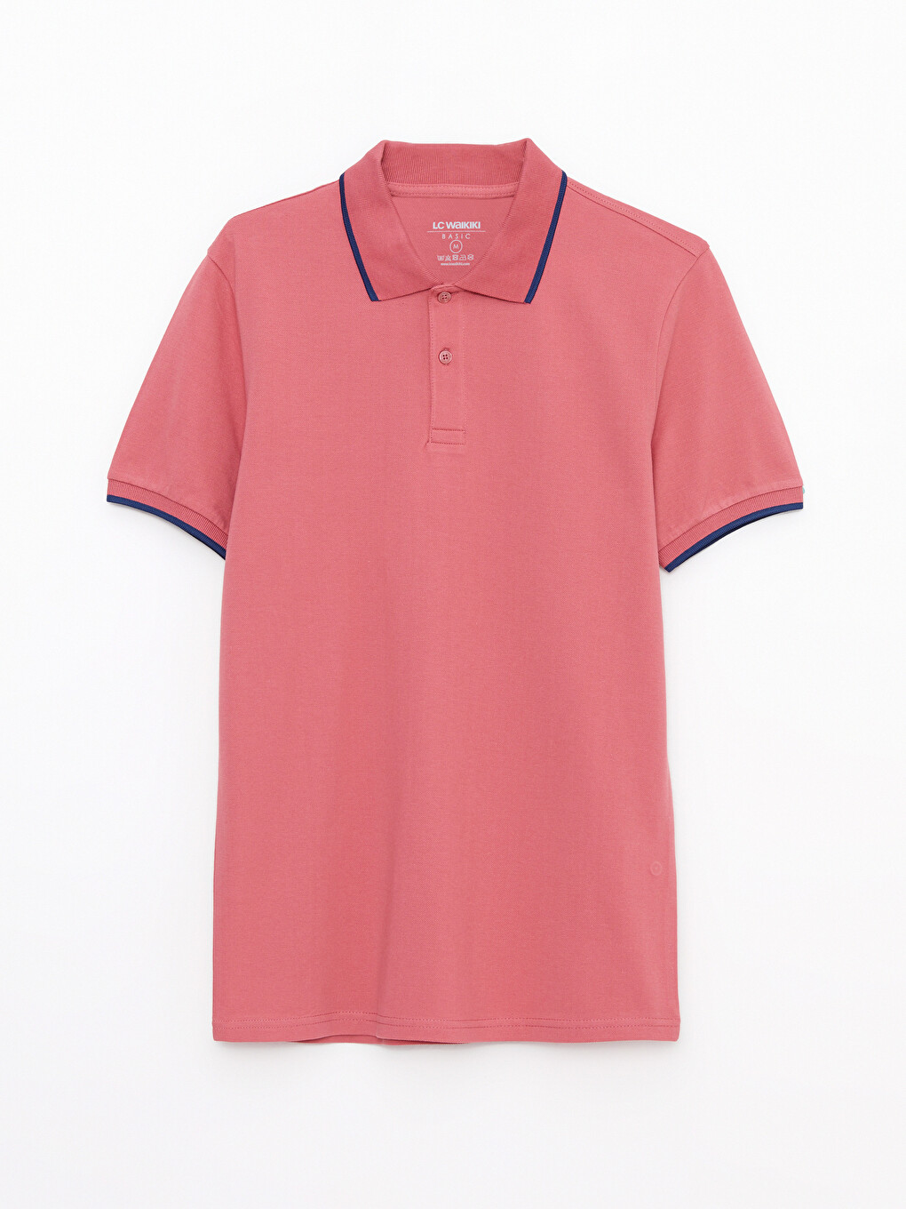 Polo Neck Short Sleeve Pique Men's T-shirt-5