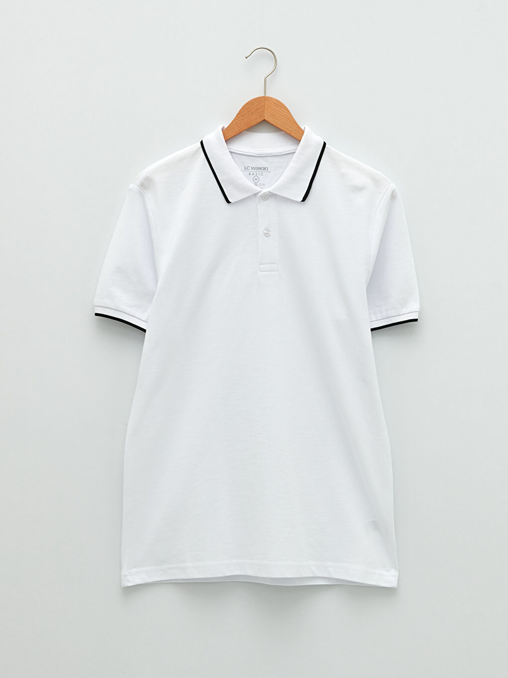 Polo Neck Short Sleeve Pique Men's T-Shirt-5