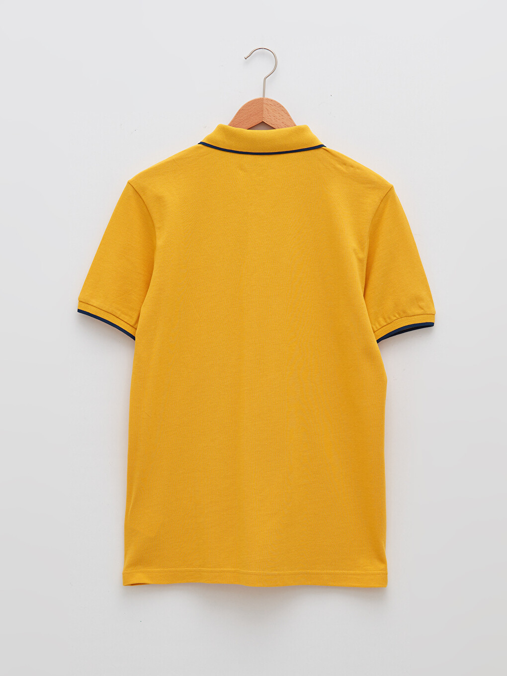 Polo Neck Short Sleeve Pique Men's T-shirt-6