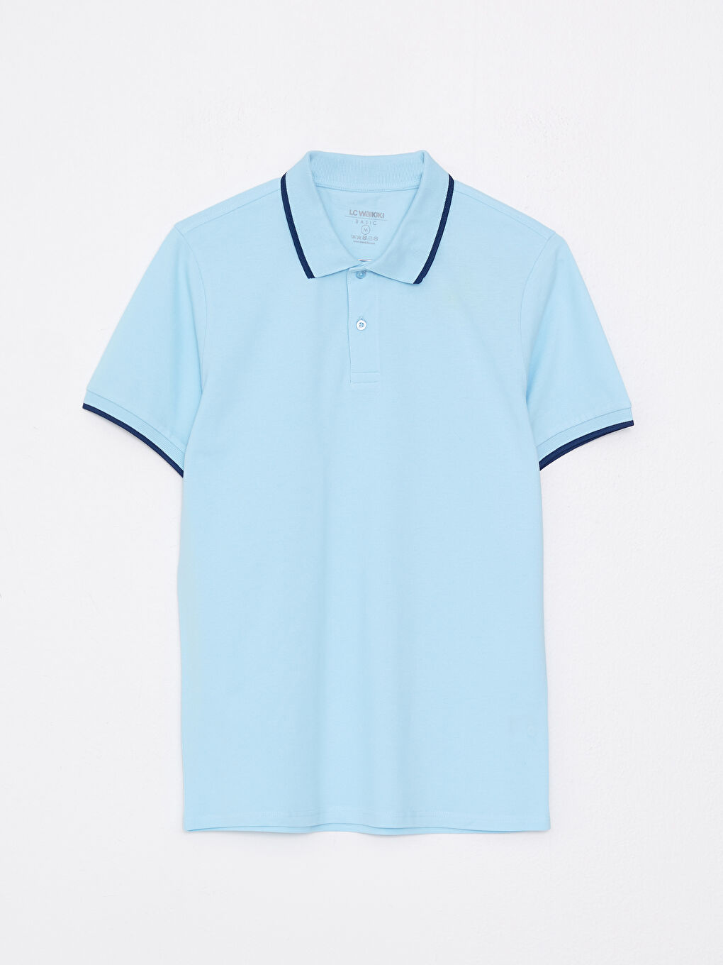 T-shirt en piqué à manches courtes et col polo pour homme-5