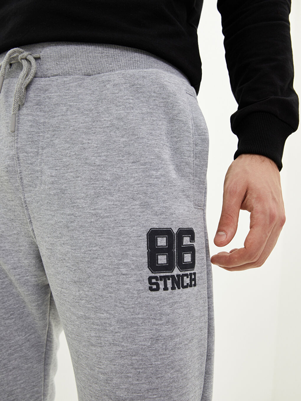 Gri Slim Fit Erkek Eşofman Altı-2