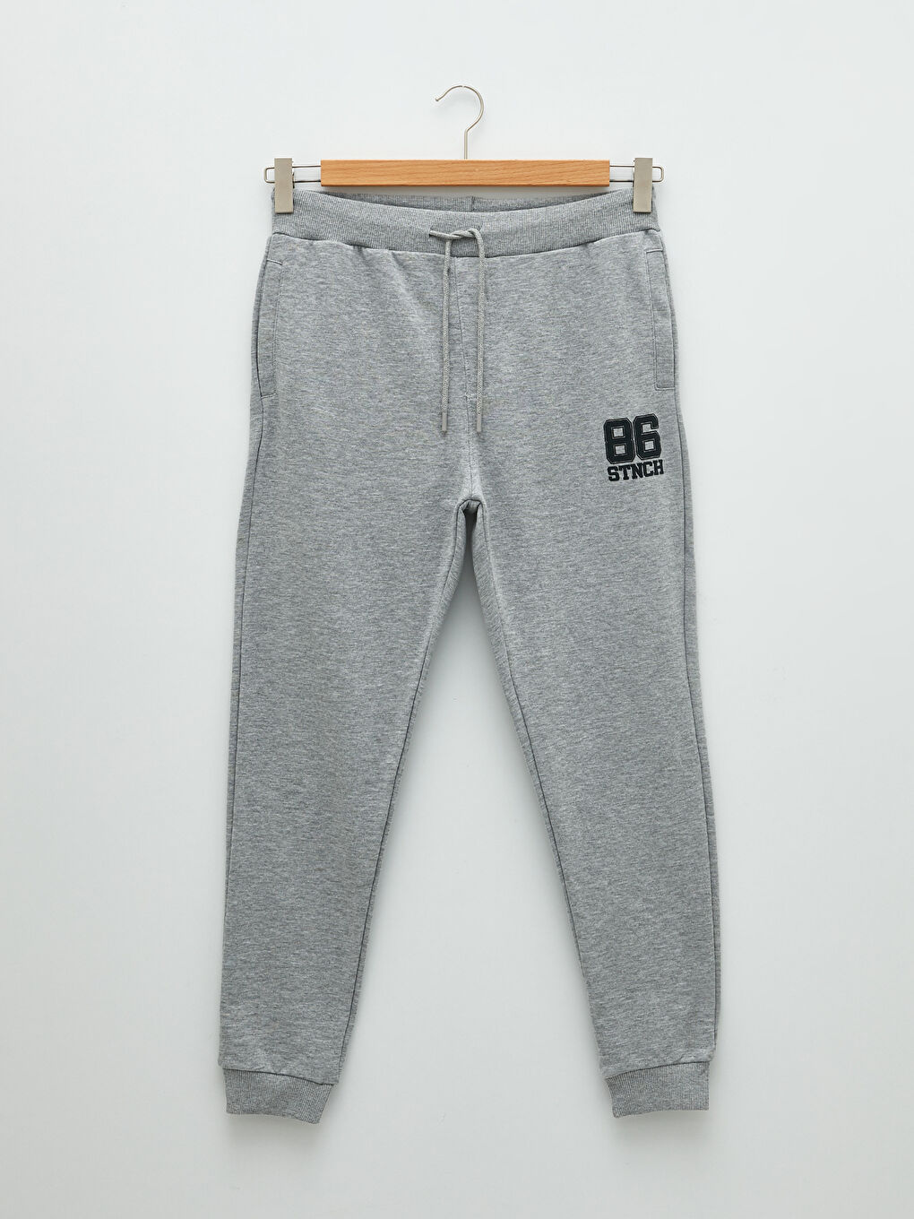 Gri Slim Fit Erkek Eşofman Altı-5