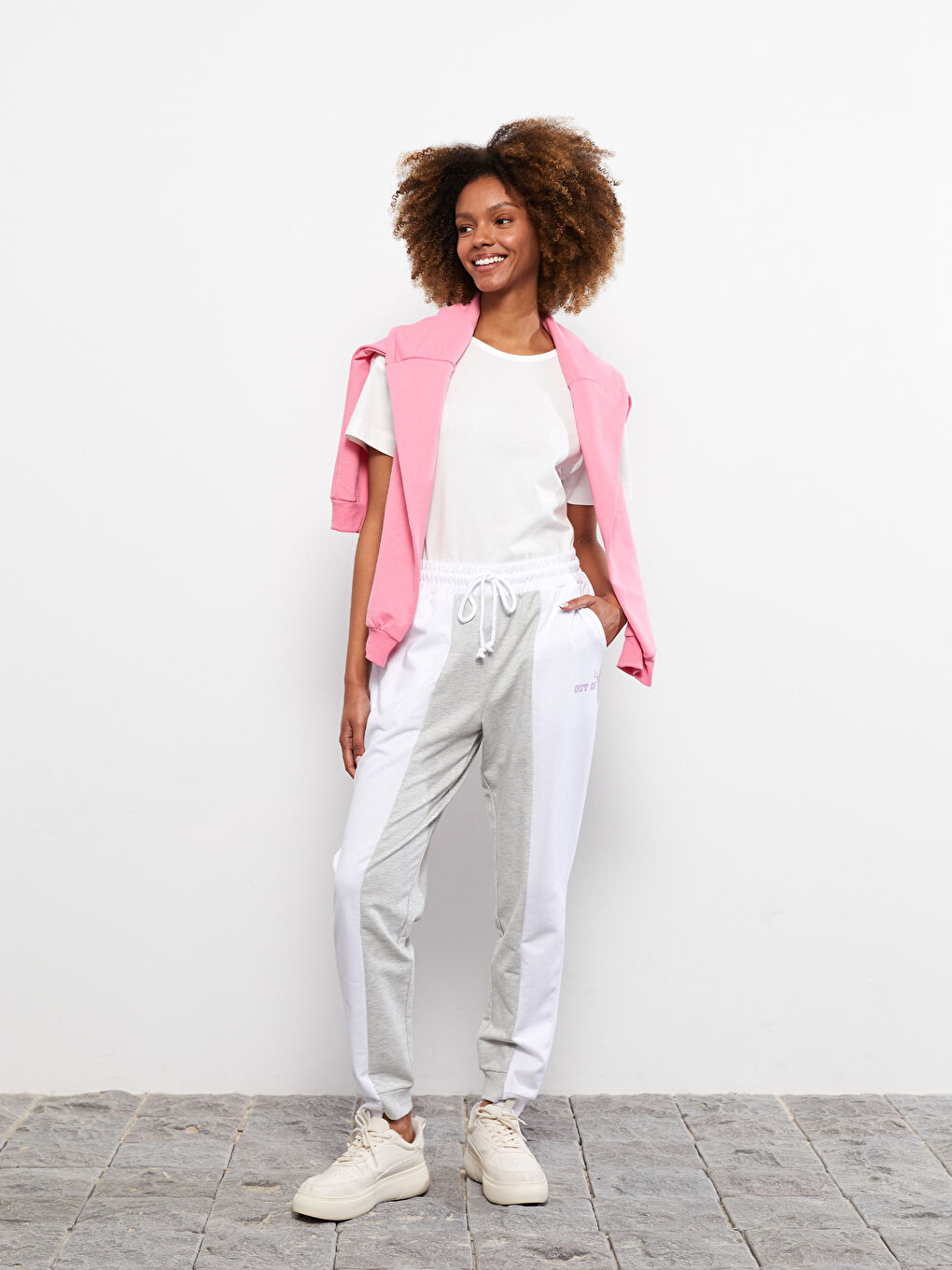 Әйелдерге арналған түрлі-түсті спорттық шалбар