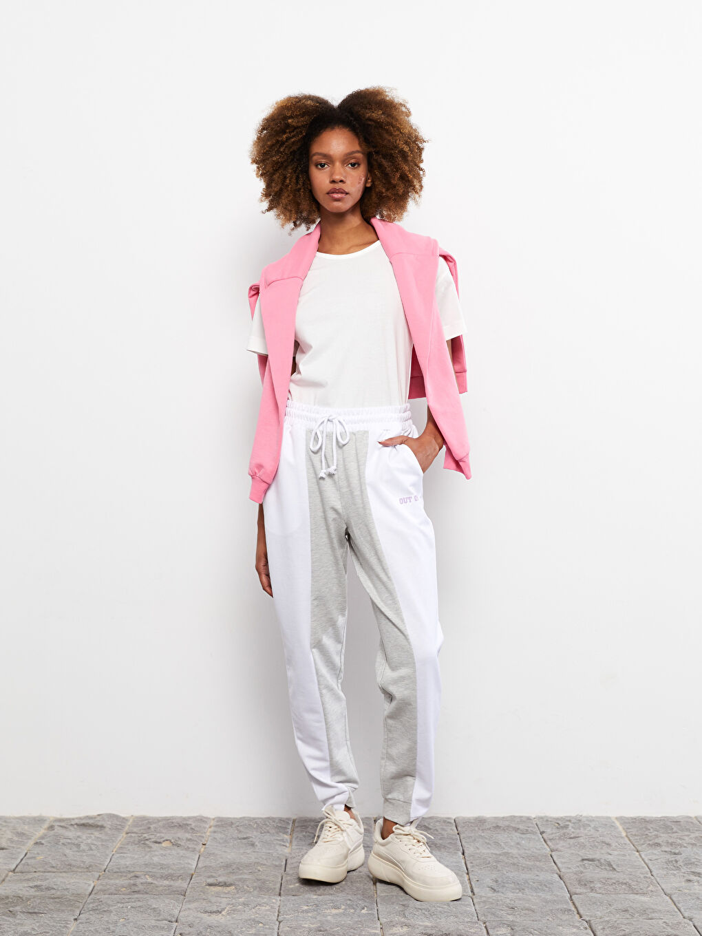 Әйелдерге арналған түрлі-түсті спорттық шалбар-1