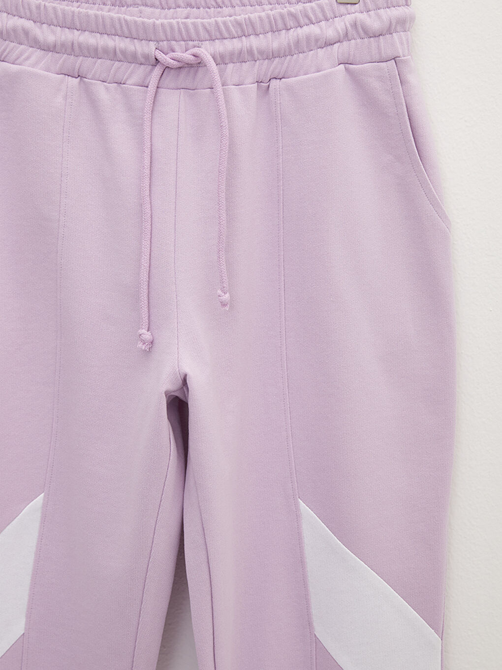 LCW Vision Elastic Waist Women's Jogger Sweatpants with Color Block -S2AD61Z8-G3W