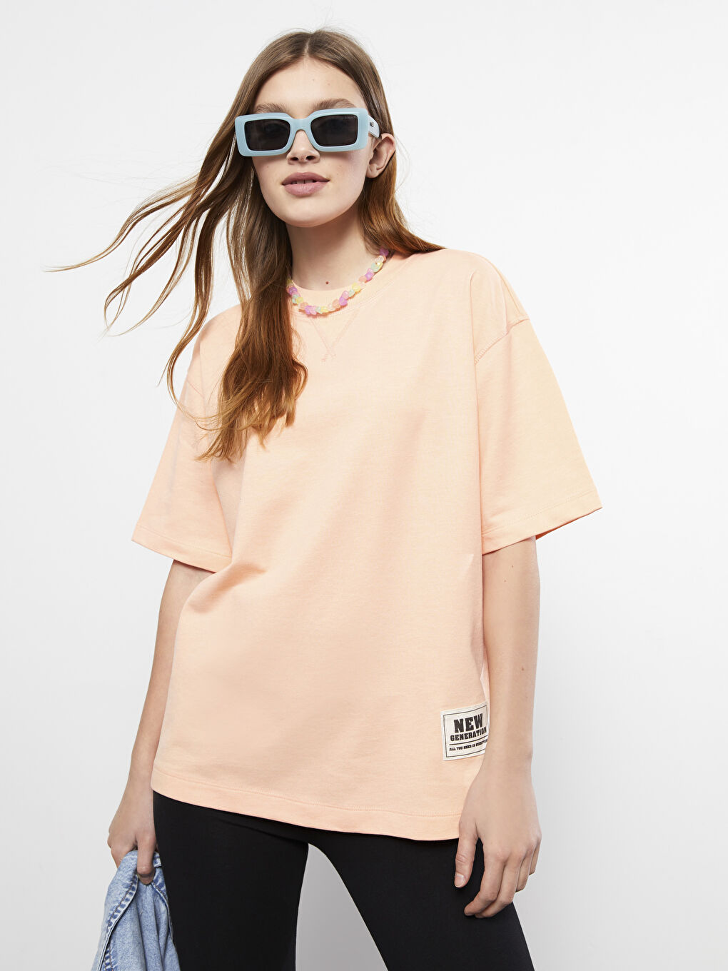 Crew Neck Printed Short Sleeve Women's T-Shirt