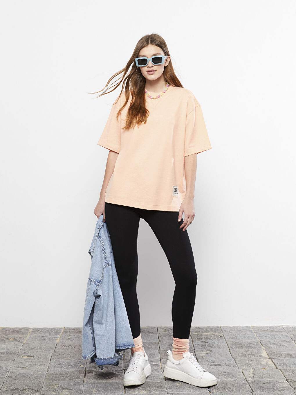 Crew Neck Printed Short Sleeve Women's T-Shirt-2