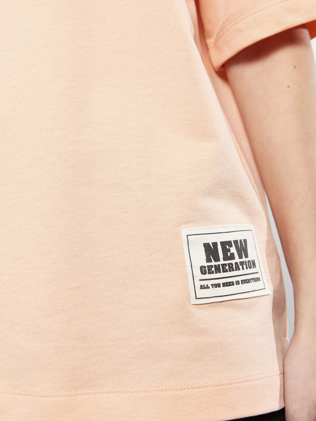 Crew Neck Printed Short Sleeve Women's T-Shirt-4