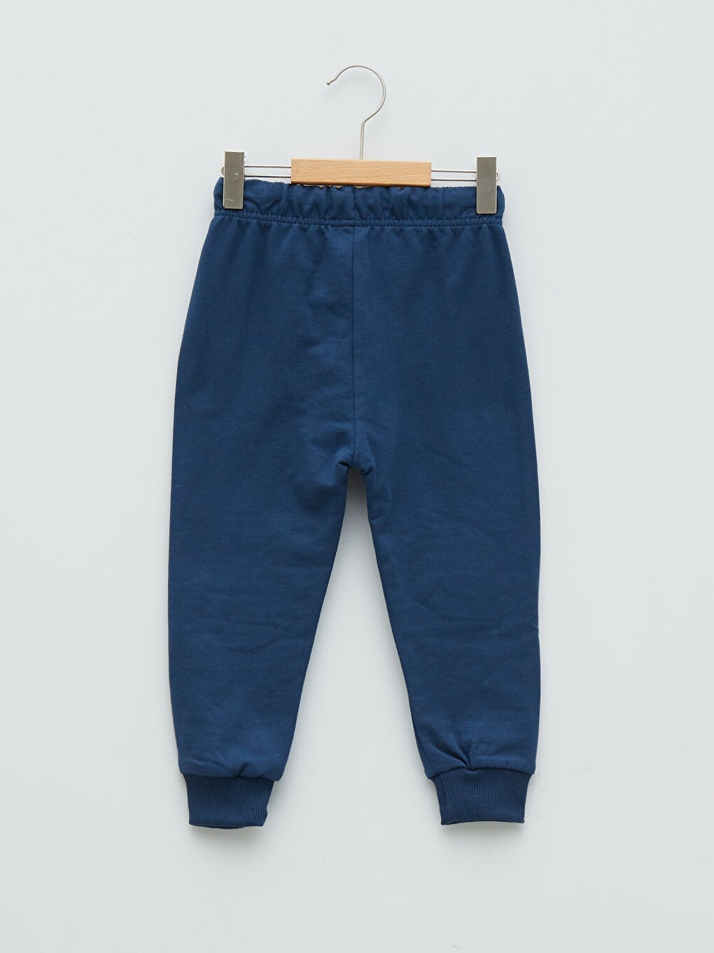 İndigo Beli Lastikli Baskılı Erkek Bebek Jogger Eşofman Alt-1