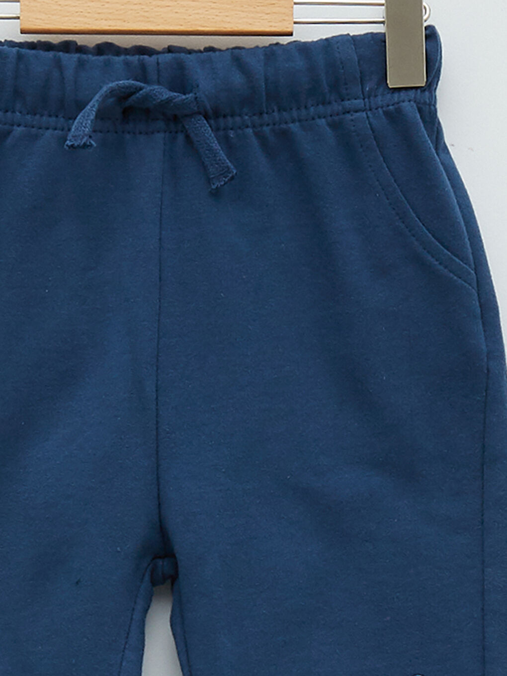 İndigo Beli Lastikli Baskılı Erkek Bebek Jogger Eşofman Alt-2