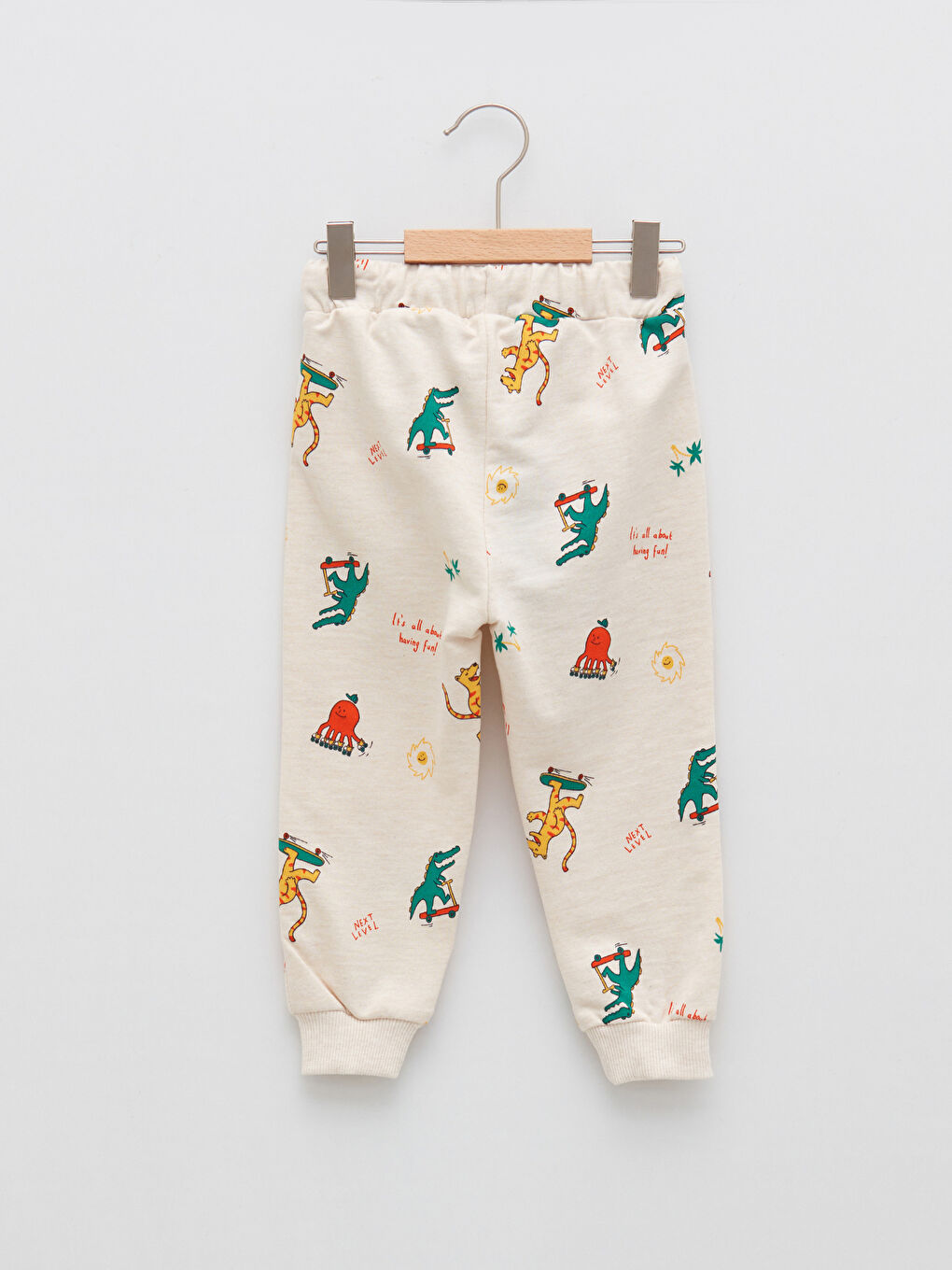 Elastic Waist Printed Baby Boy Jogger Sweatpants-1