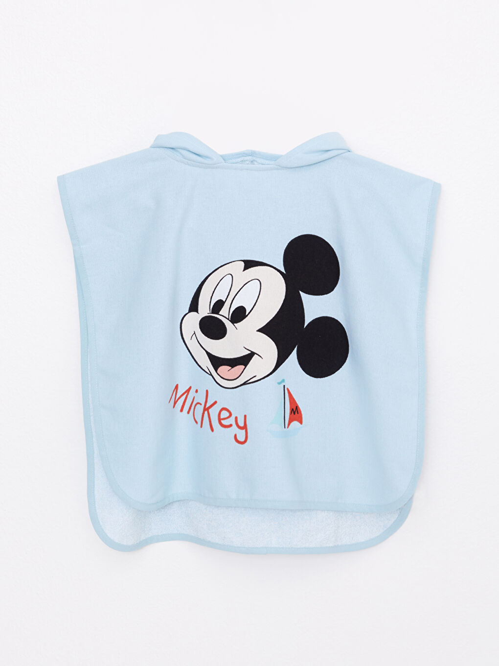 Hooded Mickey Mouse Printed Baby Boy Poncho Bathrobe -S2AD82Z1-G2P