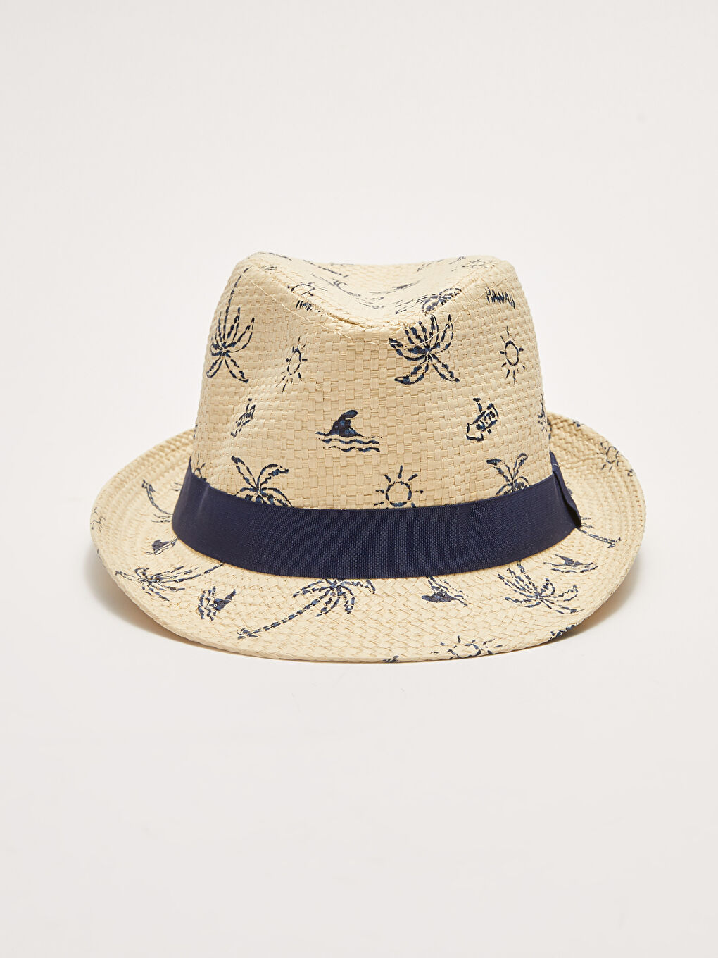 Printed Baby Boy Straw Hat