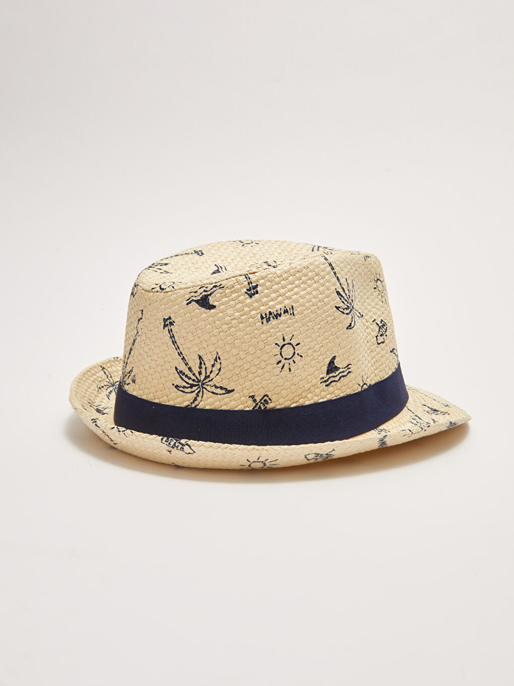 Printed Baby Boy Straw Hat-1