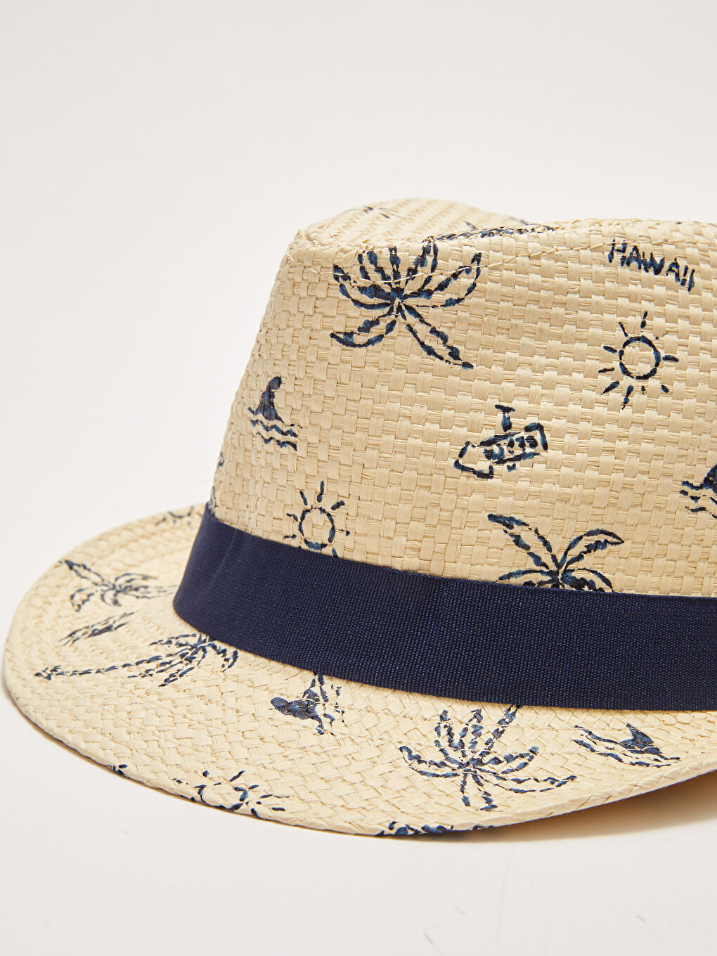 Printed Baby Boy Straw Hat-2