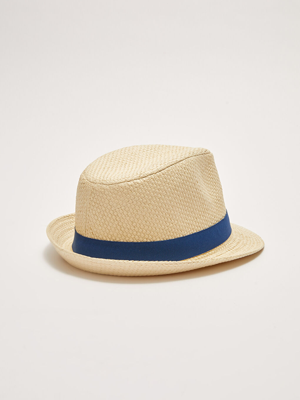 Embroidery Detailed Baby Boy Straw Hat-2