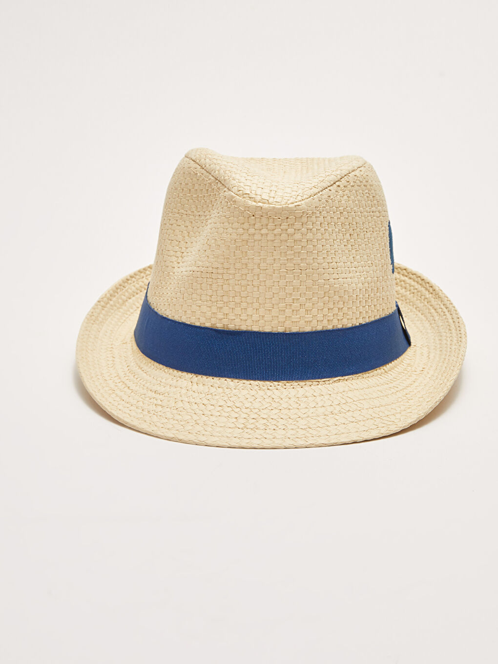 Embroidery Detailed Baby Boy Straw Hat-3