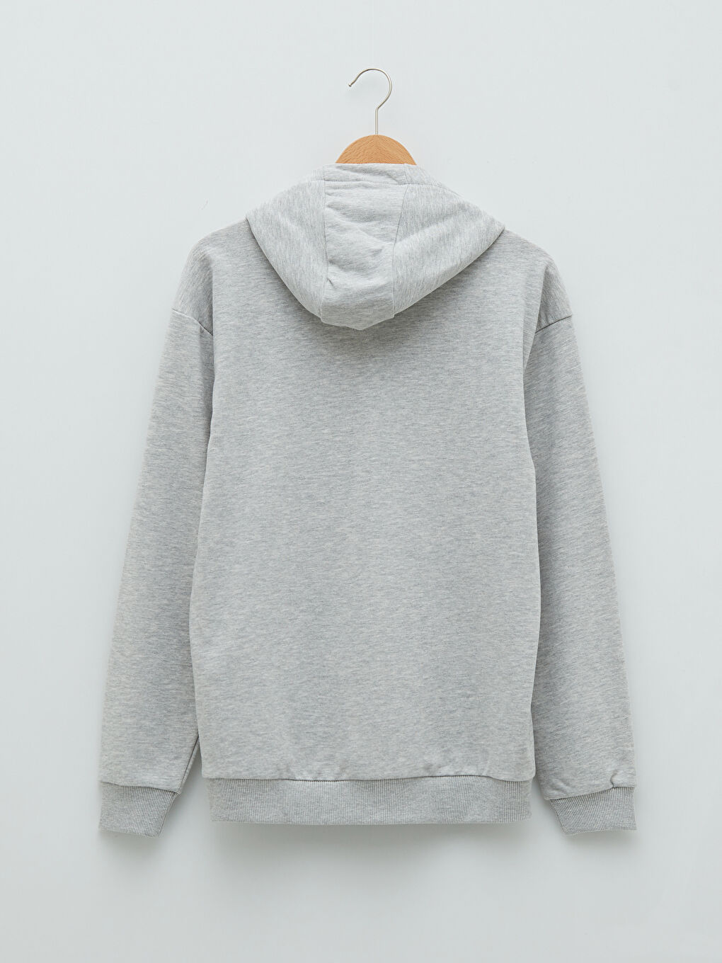 Базовая Мужская Толстовка с Капюшоном и Длинным Рукавом-6