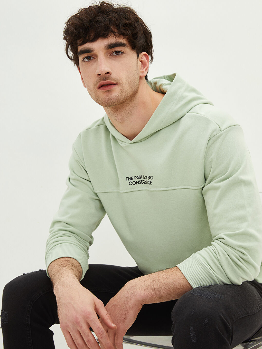 XSIDE Long Sleeve Printed Men's Hoodie -S2AE64Z8-S3B - LC