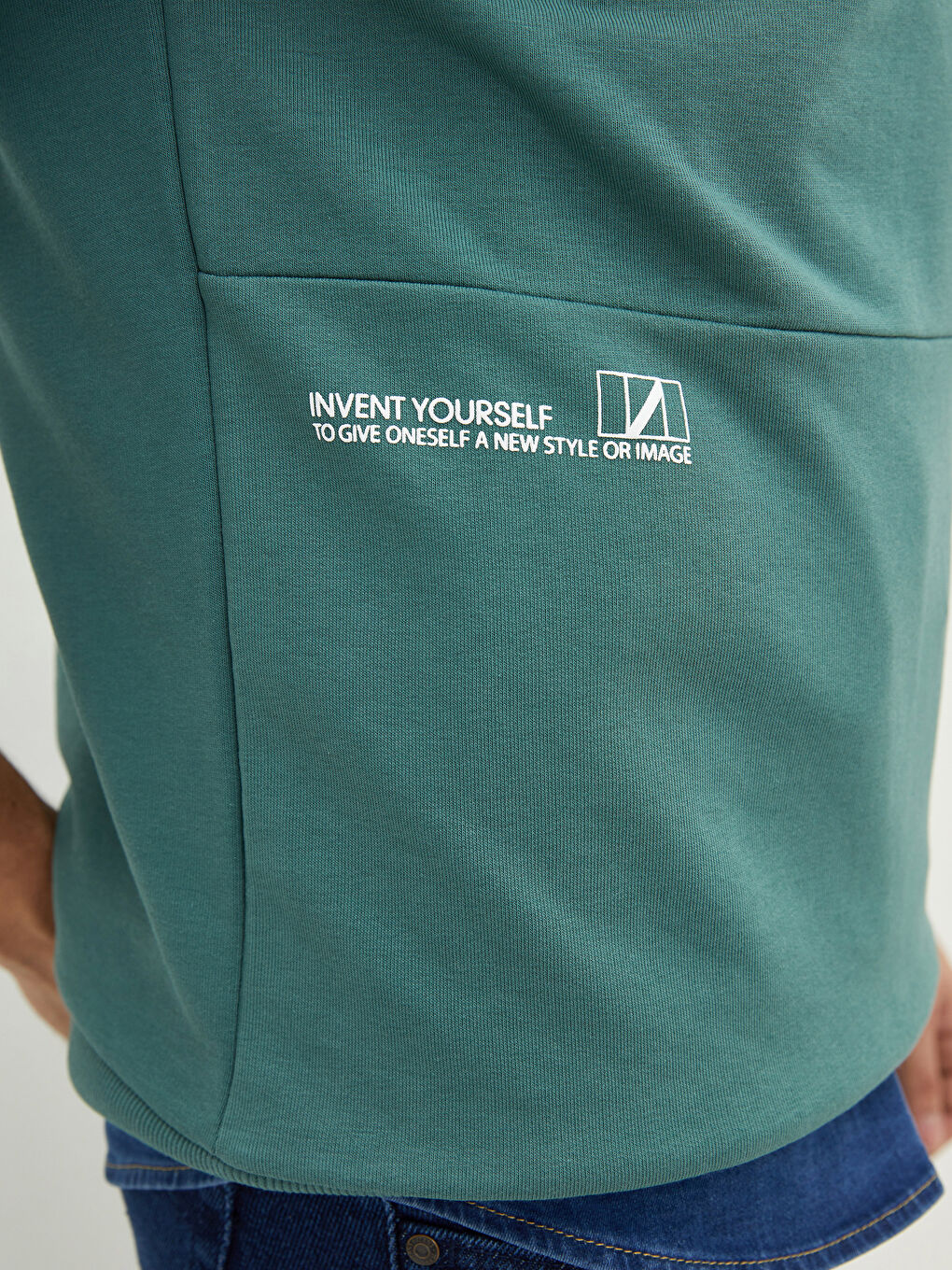 XSIDE Sweat-shirt imprimé à manches longues et col rond pour hommes -S2AE65Z8-S51