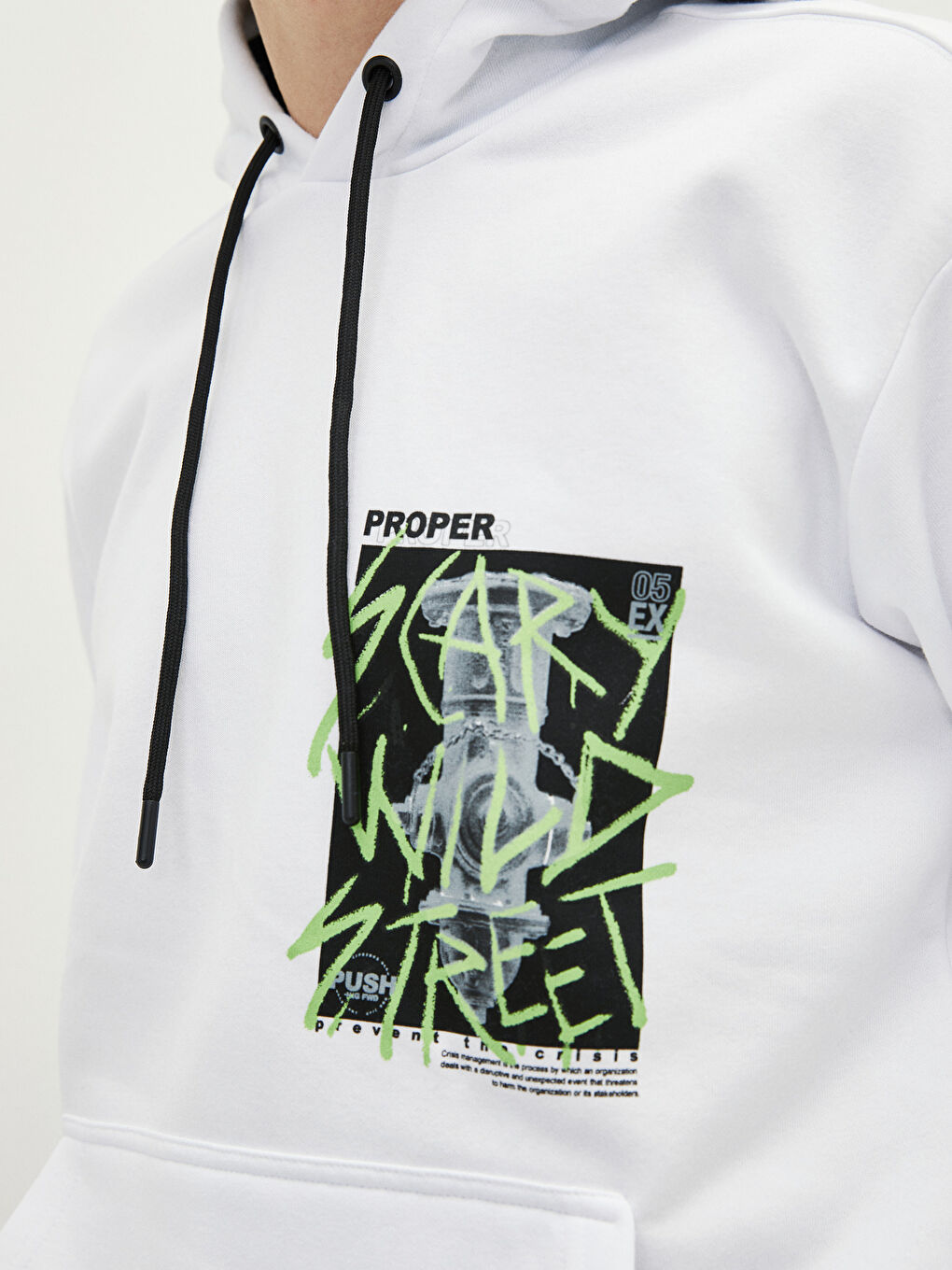 Long Sleeve Printed Men's Thick Hoodie-4