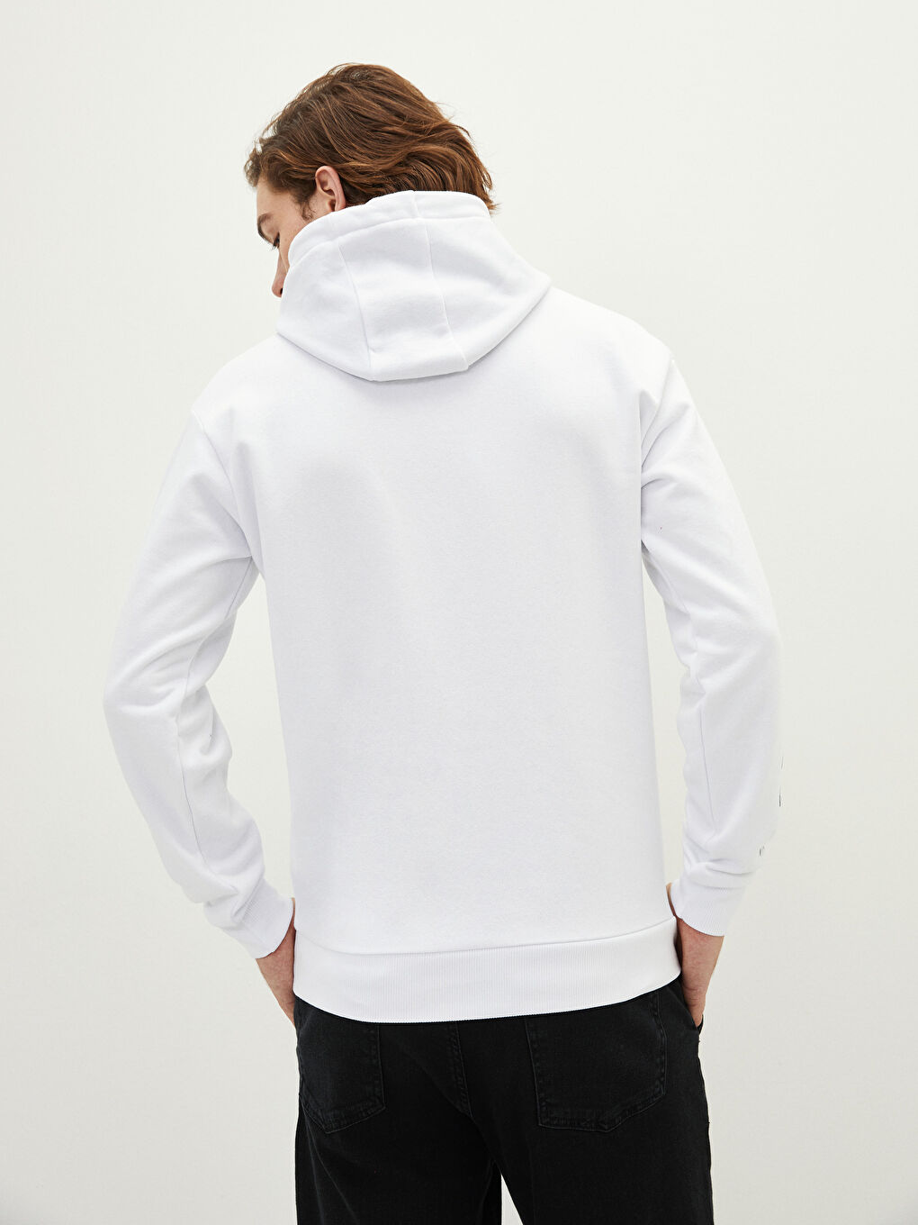 Long Sleeve Printed Men's Thick Hoodie-5