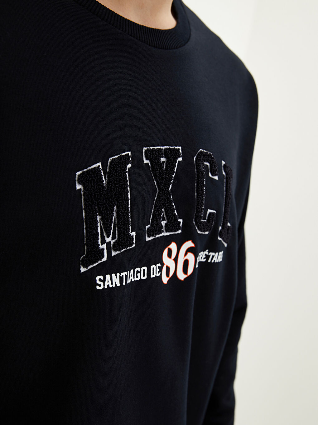 XSIDE Bisiklet Yaka Uzun Kollu Baskılı Erkek Sweatshirt -S2AE84Z8-RMP