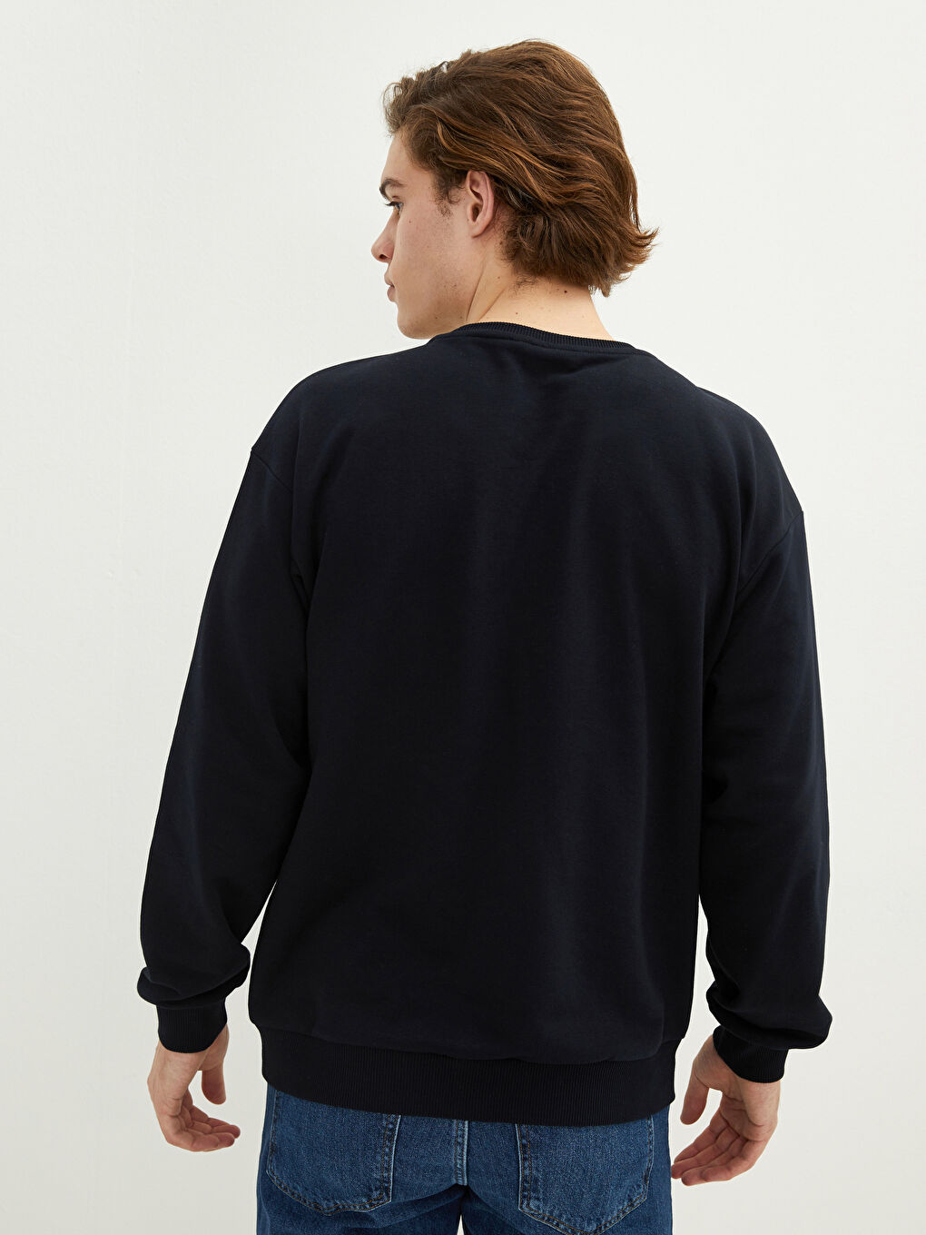 XSIDE Bisiklet Yaka Uzun Kollu Baskılı Erkek Sweatshirt -S2AE84Z8-RMP