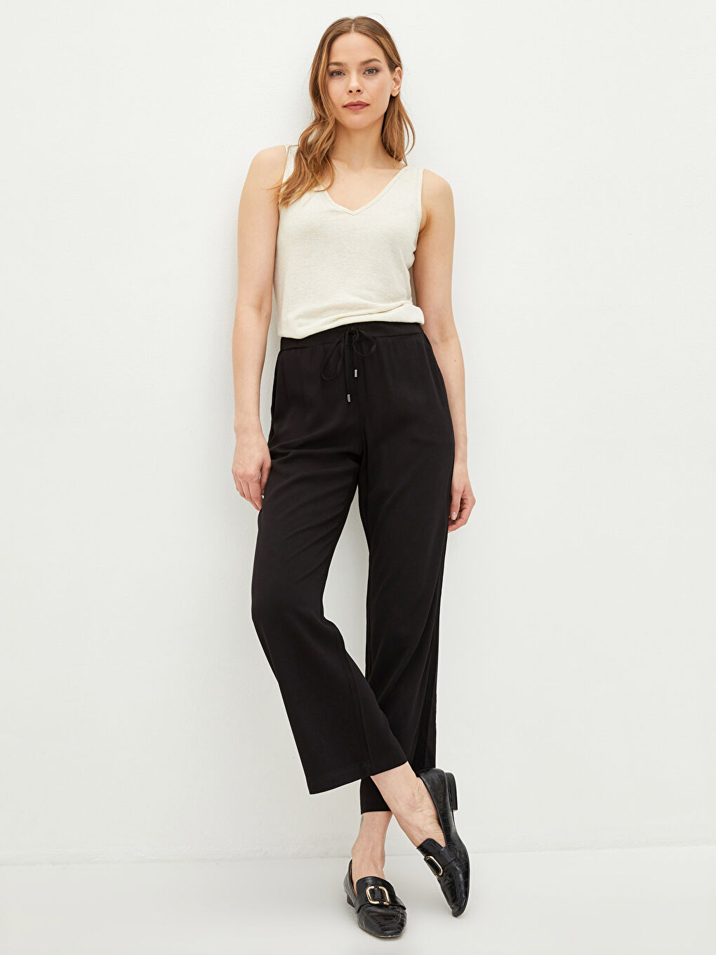 viscose rib パンツ Beidelli