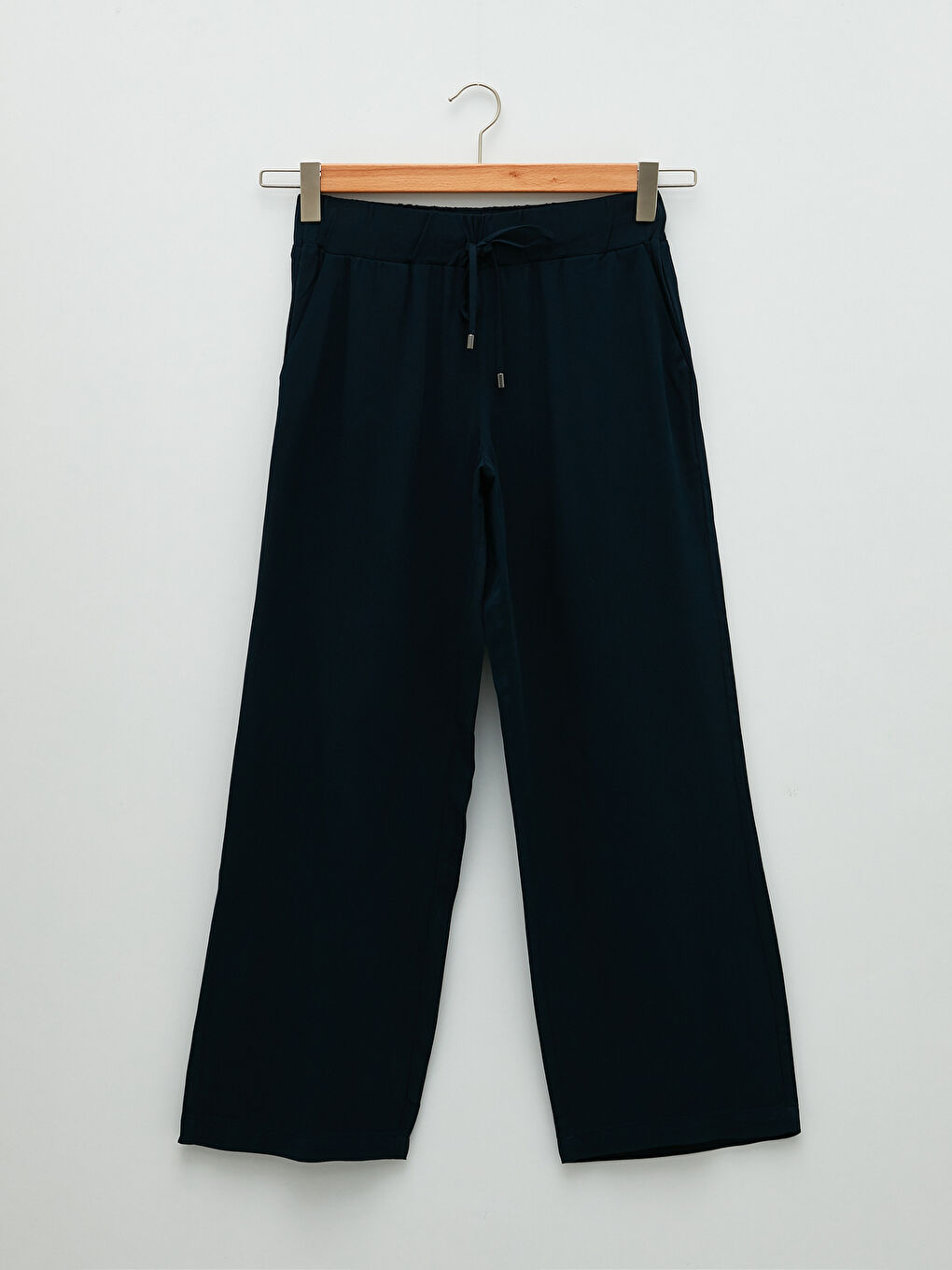 بنطلون للسيدات بخصر مرن وجيوب مستقيمة مصنوع من الفيسكوز-5