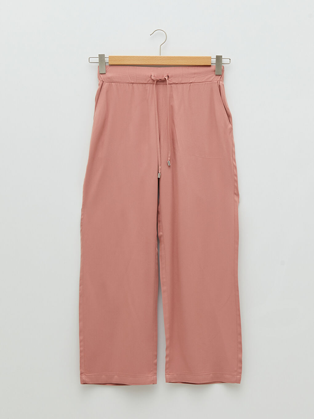 بنطلون للسيدات بخصر مرن وجيوب مستقيمة مصنوع من الفيسكوز-5