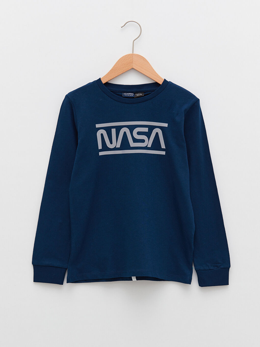 Crew Neck NASA Printed Long Sleeve Boys' Sweatshirt -S2AF14Z4-JC7