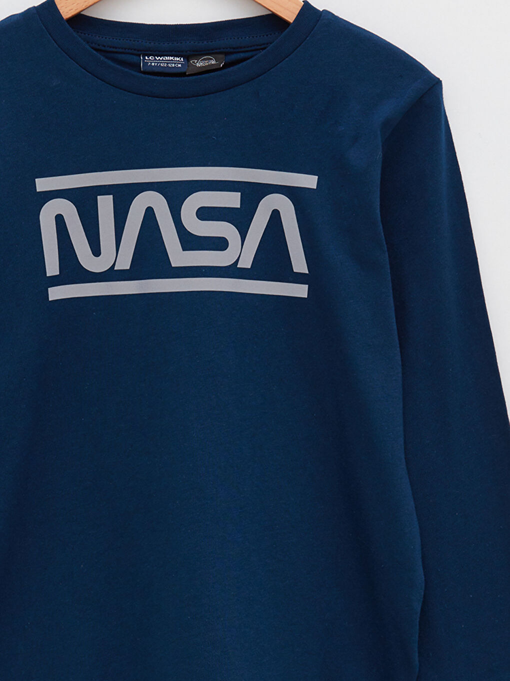Crew Neck NASA Printed Long Sleeve Boys' Sweatshirt -S2AF14Z4-JC7