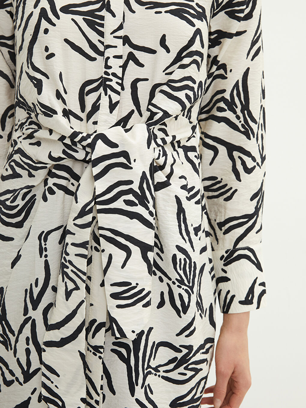 Gemusterte Damen-Hemd-Tunika-3