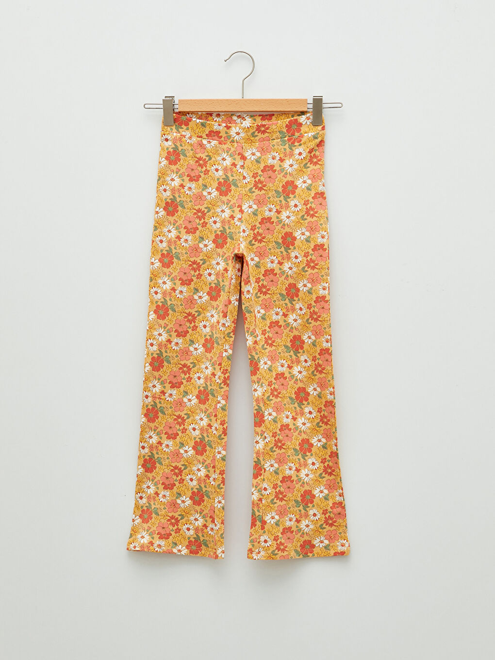Elastic Waist Printed Cotton Wide Leg Girls' Tights -S2AF54Z4-LUG