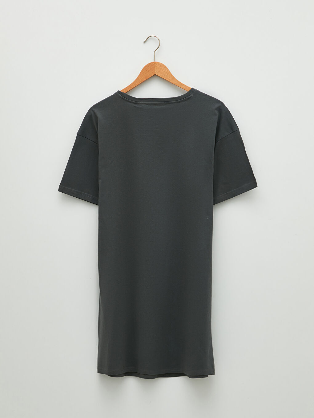 Crew Neck Mickey Mouse Printed Short Sleeve Cotton Maternity Dress-6