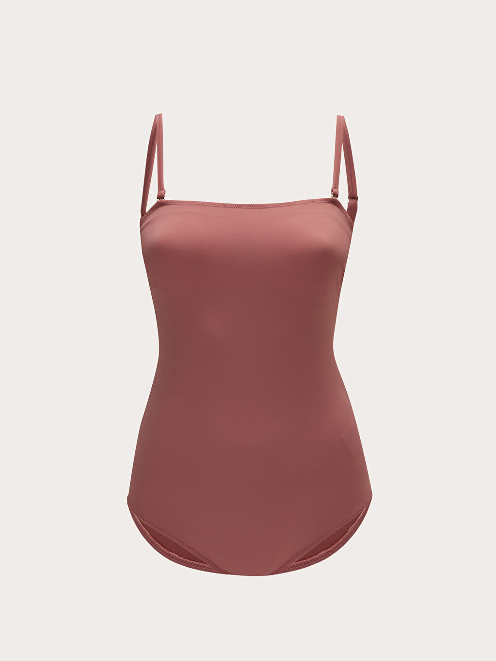 Pembe Düz Askılı Kadın Mayo