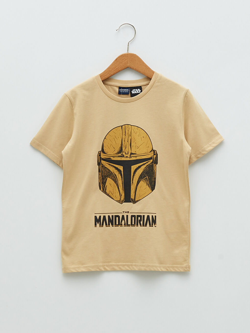 Okrugli izrez The Mandalorian štampana majica s kratkim rukavima za dečake