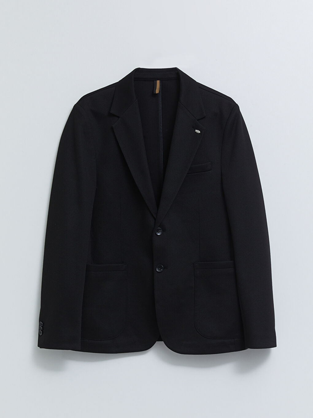 Siyah Dar Kalıp Erkek Blazer Ceket-5