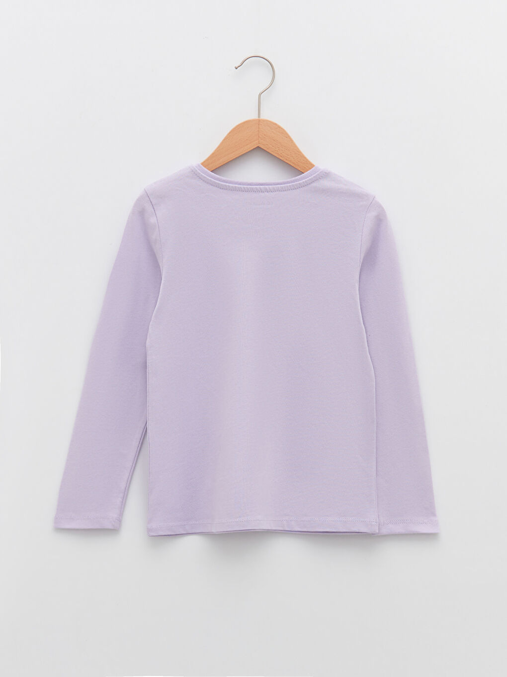 Crew Neck Basic Long Sleeve Cotton Girls T-Shirt 2-Pack-2