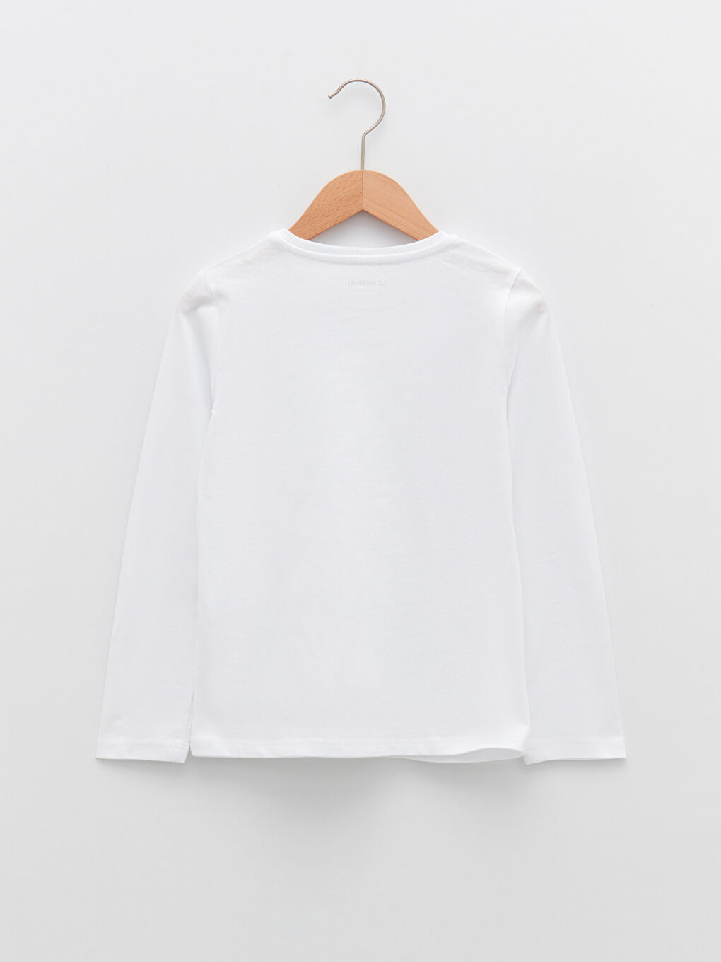 Crew Neck Basic Long Sleeve Cotton Girls T-Shirt 2-Pack-4